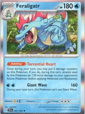 Feraligatr (041/162) Holo Rare