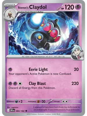 Steven's Claydol (084/182) Reverse Holo