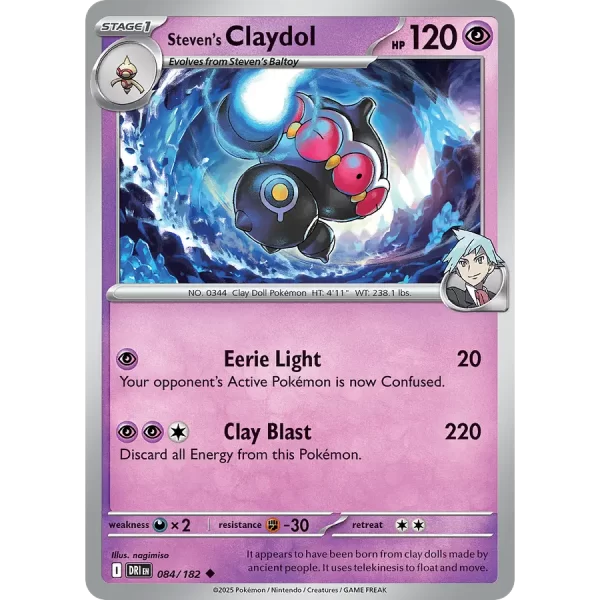 Steven's Claydol (084/182) Reverse Holo