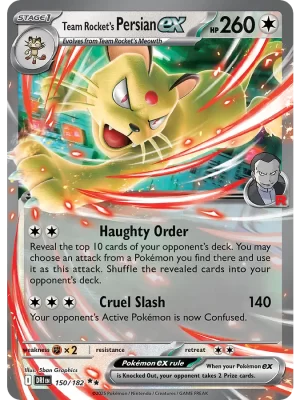 Team Rocket's Persian ex (150/182) Double Rare