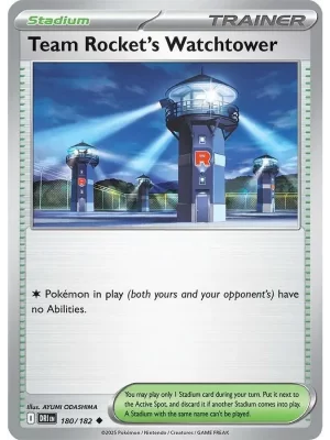 Team Rocket's Watchtower (180/182) Reverse Holo